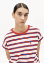 T-Shirt Idaara Stripe light oatmilk-mars red-dynamo blue