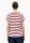 T-Shirt Idaara Stripe light oatmilk-mars red-dynamo blue