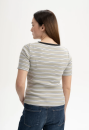 Geripptes T-Shirt JASLEEN dusty green gestreift