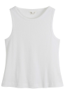 Ripp Tanktop DRISNA weiß