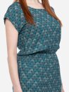 Gemustertes Kleid Milou aus Ecovero™ blau-teal