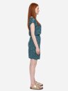 Gemustertes Kleid Milou aus Ecovero™ blau-teal