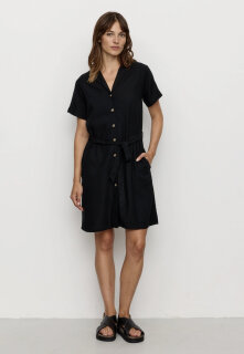 Kleid YUCCA aus Leinen-Viskose-Mix black