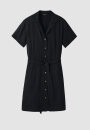 Kleid YUCCA aus Leinen-Viskose-Mix black