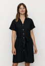 Kleid YUCCA aus Leinen-Viskose-Mix black