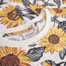 T-Shirt Vadstena Sunflower AOP off-white