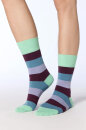 Unisex Strümpfe kiwi-magenta-taubenblau-lavendel