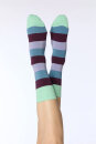 Unisex Strümpfe kiwi-magenta-taubenblau-lavendel