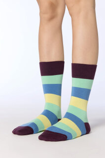 Unisex Strümpfe magenta-kiwi-auqamarin-lime