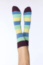Unisex Strümpfe magenta-kiwi-auqamarin-lime