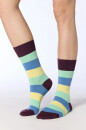 Unisex Strümpfe magenta-kiwi-auqamarin-lime 43/46