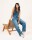 Lucy Loose Barrel Leg Jeans lifecycle blue