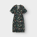 Viskose-Kleid Kallvik Strawberry Field schwarz