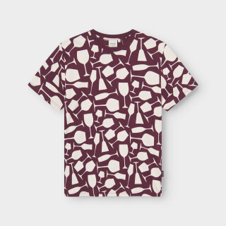 T-Shirt Stockholm Wine Cups fig red