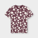T-Shirt Stockholm Wine Cups fig red