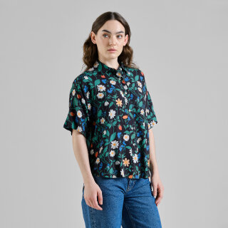 Viskose-Bluse Alsvik Strawberry Field black