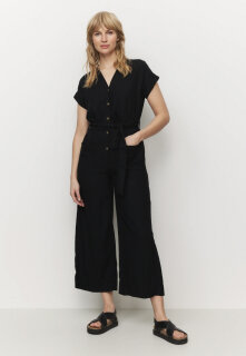 Jumpsuit DIANELLA aus Leinen-Viskose-Mix black