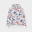 Hoodie Falun Dinner Time oat white