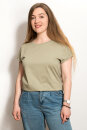 EP Women Rolled Up Sleeve light olive
