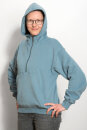 Womens Half Zip Hoodie sueded blue dusk