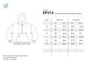 Womens Half Zip Hoodie sueded blue dusk