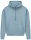 Womens Half Zip Hoodie sueded blue dusk