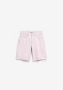 Denim Short Thaalina Mid Waist pink mist