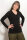 Damen V-Neck Langarmshirt schwarz