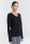 Damen V-Neck Langarmshirt schwarz
