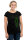 Frauenshirt Kenia Fair Trade Raglan Spitzwegerich schwarz