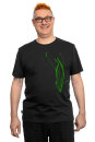 Männershirt Kenia Spitzwegerich schwarz