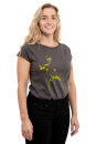 Frauenshirt Kenia Fair Trade Raglan Schöllkraut...