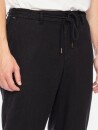 Unisex Freizeithose BANIPAL mit Leinen black