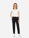 Unisex Freizeithose BANIPAL mit Leinen black