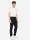 Unisex Freizeithose BANIPAL mit Leinen black