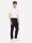 Unisex Freizeithose BANIPAL mit Leinen black