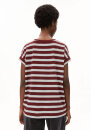 T-Shirt Idaara Stripe velvet red-soft blue-undyed