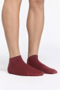 Unisex Sneaker-Söckchen rot ocker