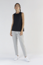 Hochgeschlossenes Frauen Tank Top Lyocell (Tencel™) schwarz