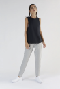 Hochgeschlossenes Frauen Tank Top Lyocell (Tencel™) schwarz