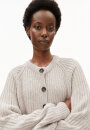 Rib Knit Cardigan aus Bio-Baumwoll-Wolle-Mix honey melange
