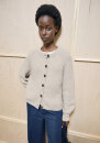 Rib Knit Cardigan aus Bio-Baumwoll-Wolle-Mix honey melange