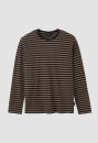 Männer Longsleeve MACA STRIPES vintage brown