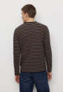 Männer Longsleeve MACA STRIPES vintage brown