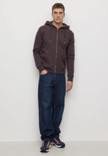 Männer Sweatjacke BIRCH dark grape