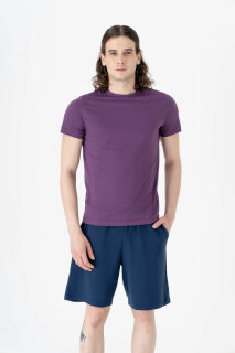 Modal Männer T-Shirt weinbeere