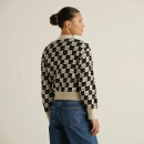 Cardigan Kanan Pepita Cats oat white