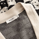 Cardigan Kanan Pepita Cats oat white