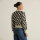 Cardigan Kanan Pepita Cats oat white