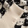 Cardigan Kanan Pepita Cats oat white